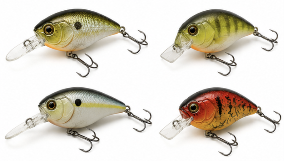 Crank bait on a rod