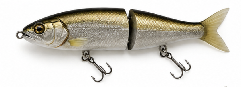 Glide bait on a rod