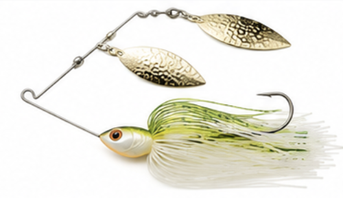 Spinner bait on a rod